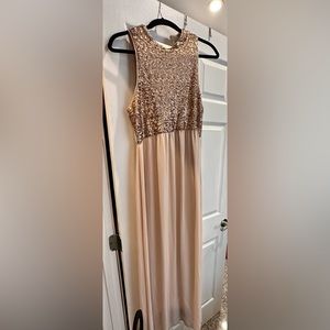 Forever 21 Dress in Large - Tan and Sequins